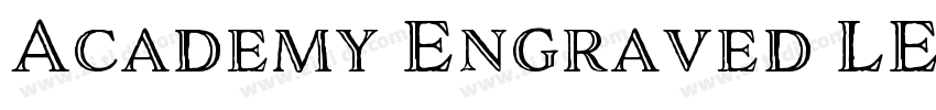 Academy Engraved LET字体转换